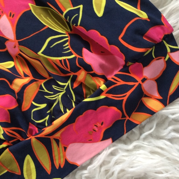 NWOT Lands’ End Deep Sea Blouson Tankini Top - Picture 6 of 6